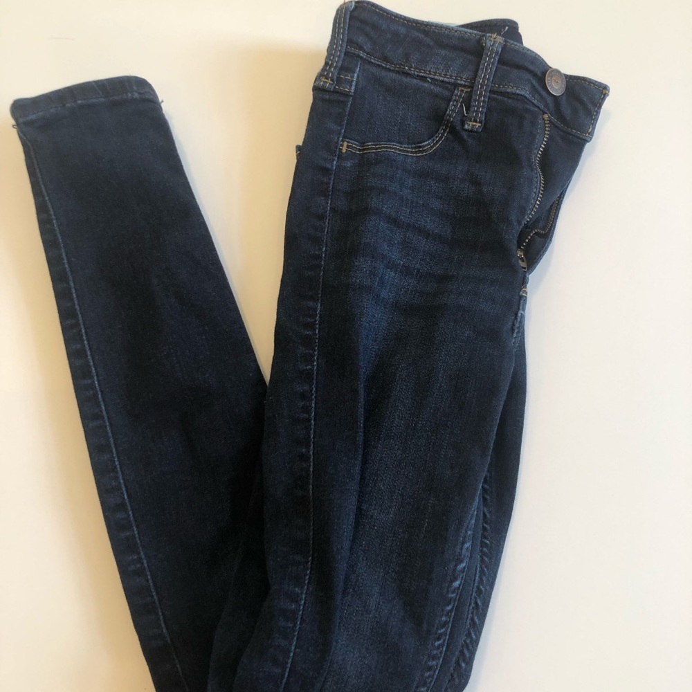 Hollister Jean Leggings Dark Wash No Rips